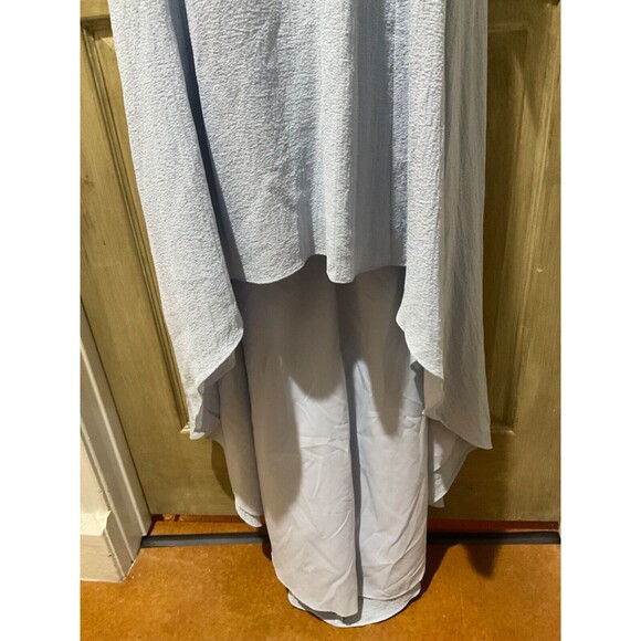 H HALSTON High Low Dress Light Blue Pale Blue NWT Size 12 - Picture 4 of 8